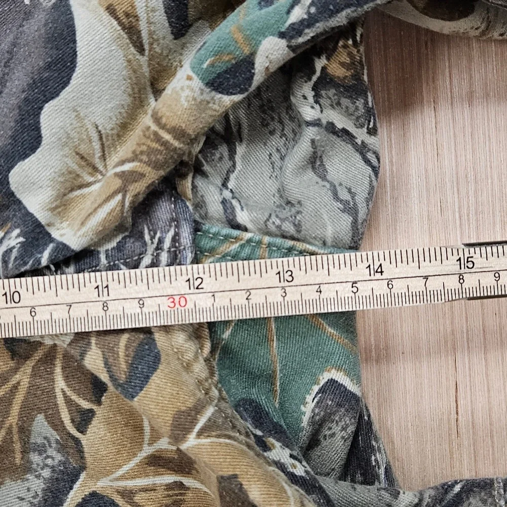Vintage Military Advantage Timber Camo BDU Uniform Set Men L Long Leaf Hunting
